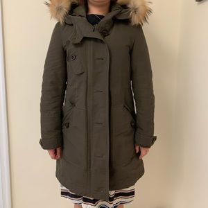 Green Burberry Coat